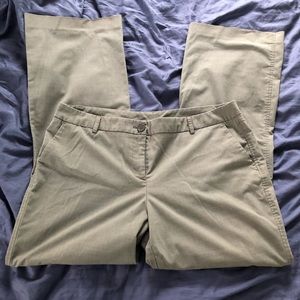 Pinstriped dress pants